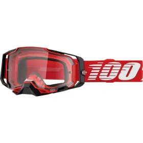 100% Armega Goggle (Clear lens) Red