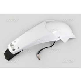 UFO White Rear Fender with Light Yamaha WRF 250-450cc 03-06