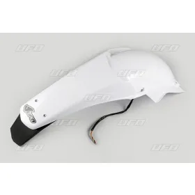 UFO White Rear Fender with Light Yamaha WRF 250-450cc 03-06