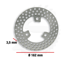 MALOSSI Brake Power Ø162 Priekinis Stabdžių diskas Cagiva / Honda / Italjet / Kymco / SYM 50cc 90-14