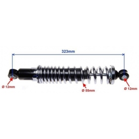 Rear shock absorbers WSK 125 323mm Ø12 2pcs