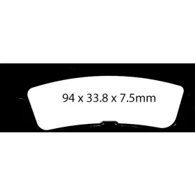 EBC "R" stabdžių trinkelės YAMAHA YZ / WR 125-450 20-26