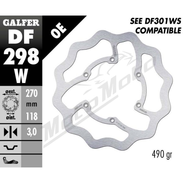 GALFER Wave® Front Brake Rotor Fantic / Yamaha 125-450cc 16->