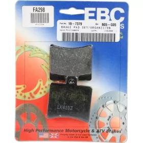 EBC Organic Base "FA" Brake Pads APRILIA / GENERIC / HYOSUNG / KEEWAY 125-650cc 06-20