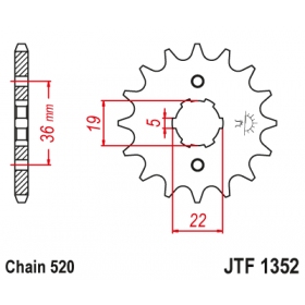 Front sprocket JTF1352