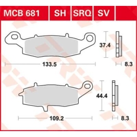 TRW SV Series Sindered Brake Pads Kawasaki / Suzuki 125-1700cc 95->