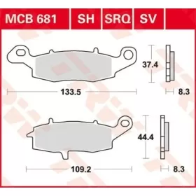 TRW SV Series Sindered Brake Pads Kawasaki / Suzuki 125-1700cc 95->