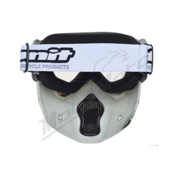 Off Road Goggles with mask camo UNIT M02-1 (clear lens)