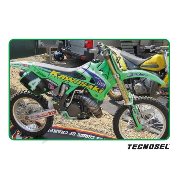 TECNOSEL Seat cover and sticker set Kawasaki KX 125-250 94-98