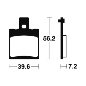 TECNIUM Street Organic Brake pads - MA324 Aprilia RS 125cc 99-05