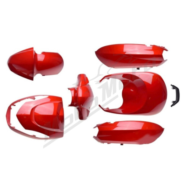 Maxtuned Plastikų Komplektas Peugeot Kisbee 50cc 11-18 Raudonas