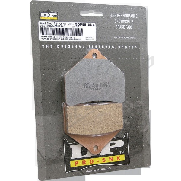 DP BRAKES SDP Pro-SNX HH+ Sintered Brake Pads Arctic Cat Bearcat / CFR / Crossfire / F / Lynx / M / T / TZ1 / Z1 / ZR 500-1100cc 03-20
