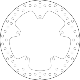 Brembo priekinis stabdžių diskas Yamaha YZF R125 08-13