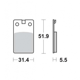 Brake pads POLINI FT3013 / MCB564 ORIGINAL