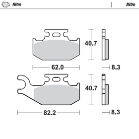 Moto-Master Brakepads Suzuki King Quad / LTA 05-25