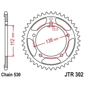 Rear sprocket JTR302