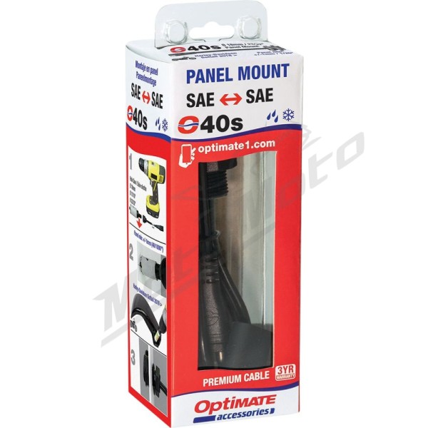 TECMATE Weatherproof SAE Thin Panel Mount Socket O-40