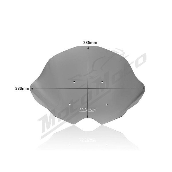 WRS KT011FS SPORT Windscreen Dark Smoke KTM Duke 790-890cc 20-24