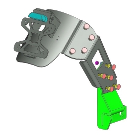 ACCESS DESIGN valstybinio numerio ženklo laikiklis juodas Honda CB650F
