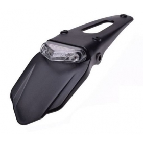 UNIVERSAL CLEAR LED TAIL LIGHT WITH MUDGUARD