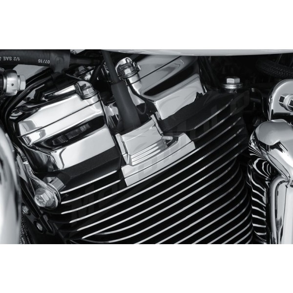 KURYAKYN Spark Plug Head Bolt Cover Harley Davidson FLDE / FLFB / FLHT / FLHX / FXST 1750/1977 17-24