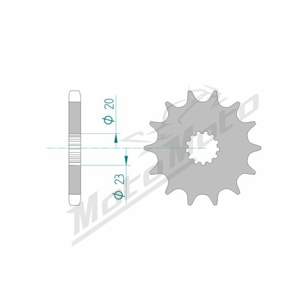 AFAM Steel Standard Front Sprocket 22403 - 530 15 teeth ​​​​​​​SUZUKI GR / GSX 400-650cc 81-85