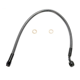 MAGNUM SHIELDING Designer Series Ø10mm Priekinių stabdžių viršutinė žarnelė juoda ABS 43cm 35° Harley Davidson FXDF / FLH / FLHP / FLHR 1690/1923 13-25