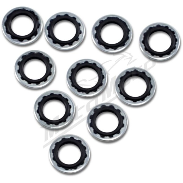 DRAG SPECIALTIES Banjo Bolt Sealing Washers 10mm 10pcs.