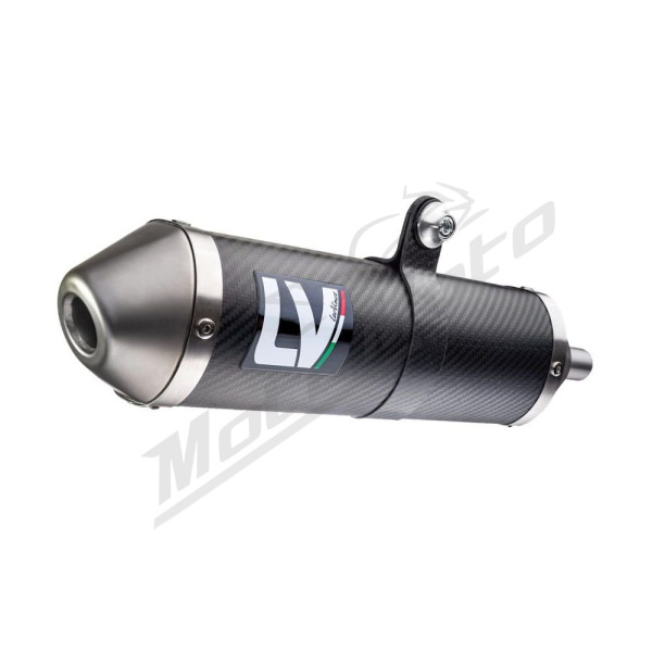 LEOVINCE X-FIGHT Carbon Fiber / Stainless Steel Slip-On Muffler Rieju MRT 50 21-23 