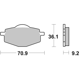 Sbs Brakepads 107HF Ceramic YAMAHA