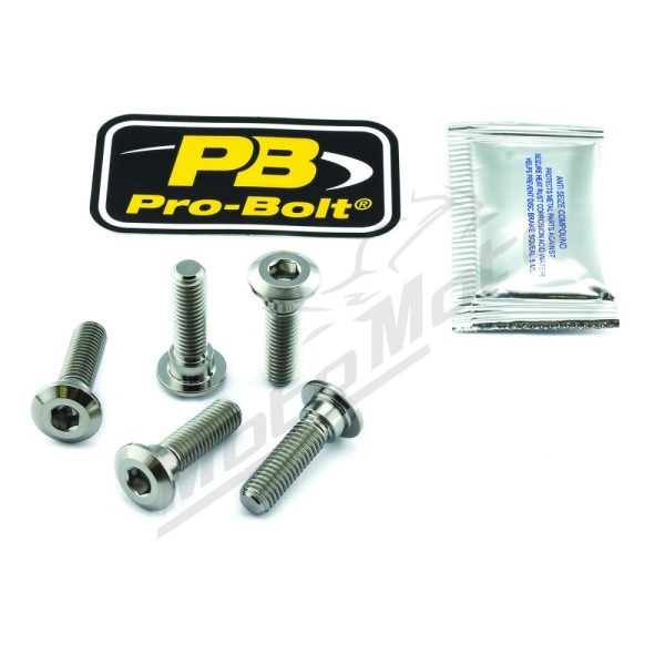 PRO BOLT Titanium Brake Rotor Mounting Bolt Kit Kawasaki EX / NINJA / Z / ZRX / ZX-4 300-1100cc 97-25