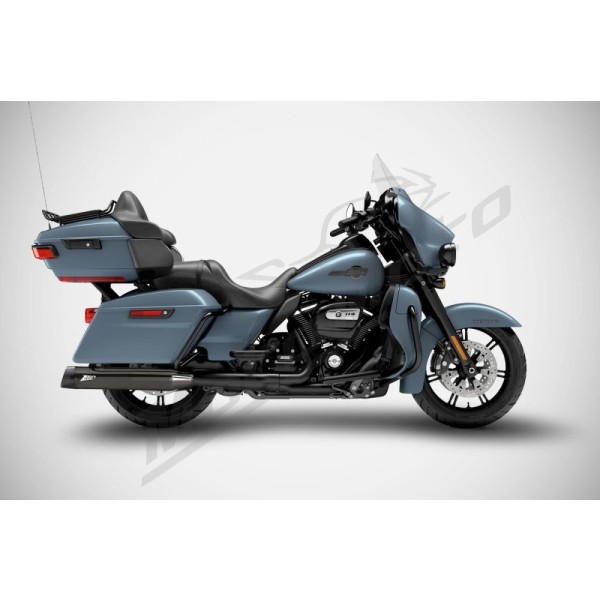 ZARD 4.5 Inches Slash-Cut Slip-Ons Mufflers Harley Davidson FLH / FLHR / FLHX / FLTRX / FLTRXSE 1750-1977cc 17-24