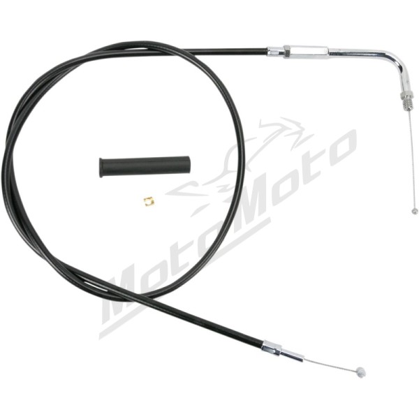 DRAG SPECIALTIES Black Vinyl Throttle/Idle Cable Harley Davidson FLHR / FLHS / FLHT / FLHTC / FLHTCU / FLHTCUI 883-1340cc 88-95