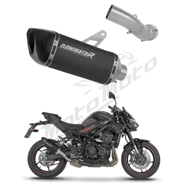 Duslintuvo kompl. Dominator Kawasaki Z900 2025-2026 HP6 BLACK + dB killer