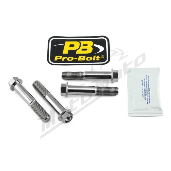 PRO BOLT Titanium Brake Caliper Mount Kit Honda CB / CBR / CRF 600-1000cc 05-21