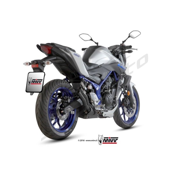 MIVV Double Gun Silencer Yamaha MT-03 320cc 16-25