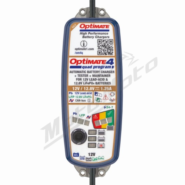 TECMATE OptiMate 4 Quad Program Battery Charger