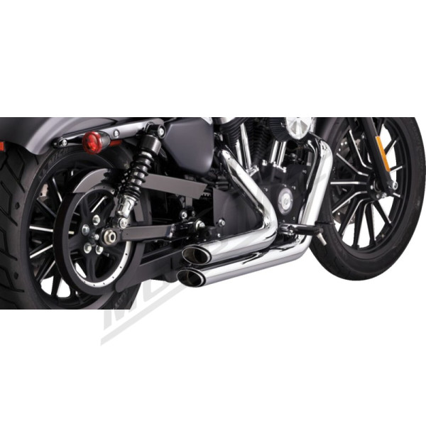 VANCE & HINES Shortshots Staggered Exhaust System Chrome Harley Davidson XL 883-1200cc 14-22