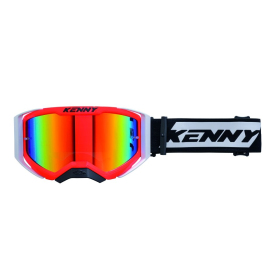 Kenny racing goggles performance evo 2 Neon Red Mirror Lens