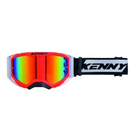 Kenny racing goggles performance evo 2 Neon Red Mirror Lens