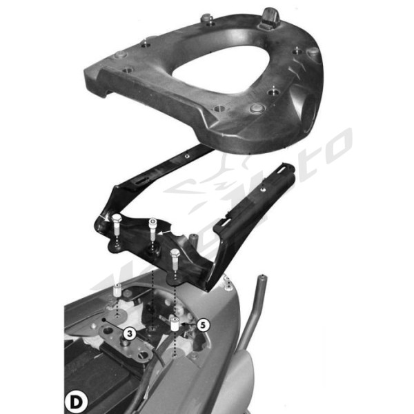 KAPPA Top case frame KTM With Monolock Plate Suzuki GSR 600 06-11