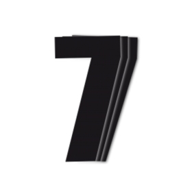 Blackbird Race Numbers Black - pack of 3 cm.16x7,5cm #7