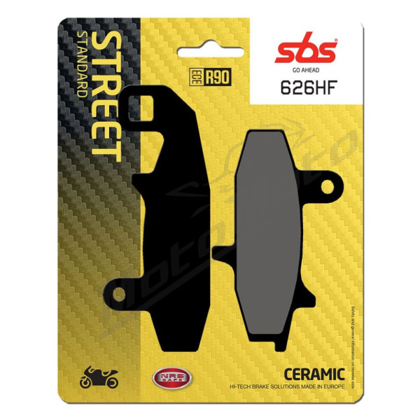 SBS HF Street 626HF Ceramic Organic Brake Pads Suzuki DR 650-800cc 88-92