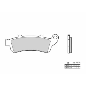 BREMBO Street Carbon Ceramic stabdžių trinkelės HONDA FJS 400 SILVER WING 2009-2015