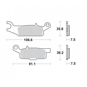 BRAKE PADS FERODO FDB2230SG / MCB802 OFFROAD