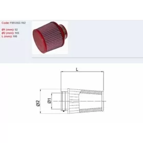 BMC Air Filter Tapered Ø52mm - SS52-102