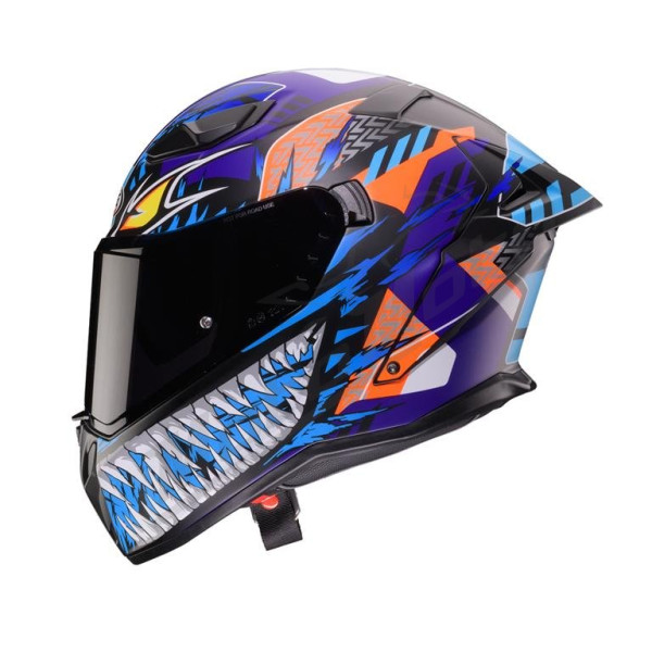 Helmet Caberg Drift Evo II Nobo Matte Black/Fluorescent Red/Blue