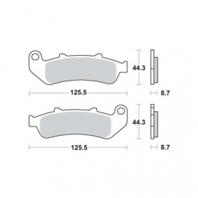 BRAKE PADS FERODO FDB2002P / MCB658 STANDARD PLATINUM