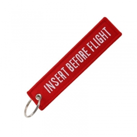 Keychain "INSERT BEFORE FLIGHT"