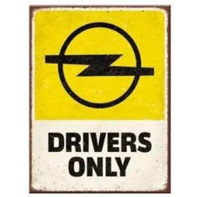 Magnetukas OPEL DRIVERS ONLY 6x8